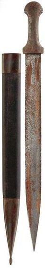 A LATE 19TH CENTURY OTTOMAN KINDJAL, 49.5cm blade
