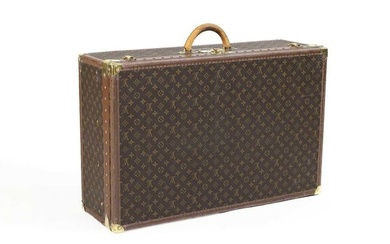 A Louis Vuitton monogrammed canvas 'Alzer 80' suitcase