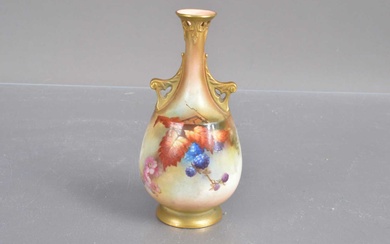 A Royal Worcester blush ivory bud vase