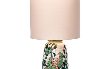 A WEST GERMAN POTTERY LAMP BASE, THIRD QUARTER 20TH CENTURY