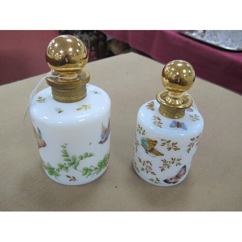 A XX Century R. Noirot French Glass Scent Bottle, with gilt ...