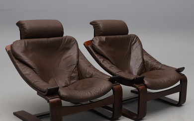 ÅKE FRIBYTER. A pair of “Kroken” armchairs, Nelo Möbler, Knislinge.