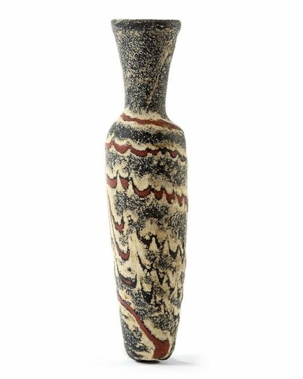 AN EARLY ISLAMIC GLASS BOTTLE, EGYPT OR SYRIA, 7TH-8TH CENTURY