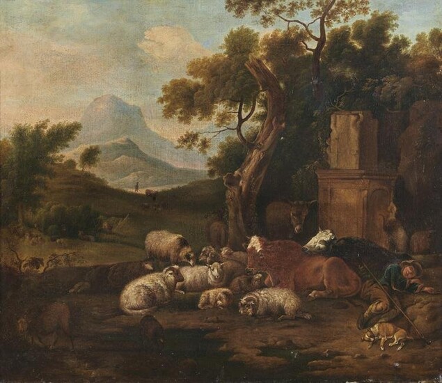 ARTISTA LOMBARDO DEL XVIII SECOLO Landscape with