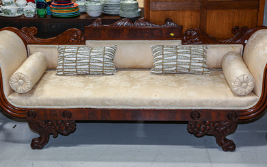 American Classical Mahogany Sofa
