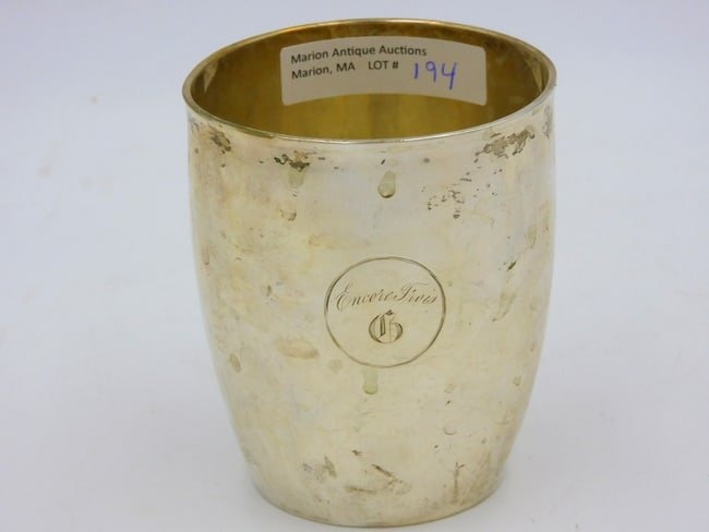American Coin Silver Beaker. Early 19th century.