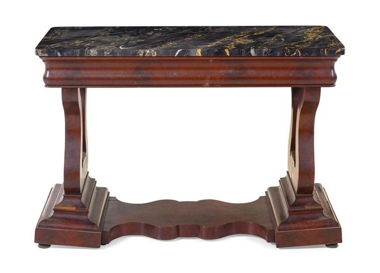 An American Empire Mahogany Console Table