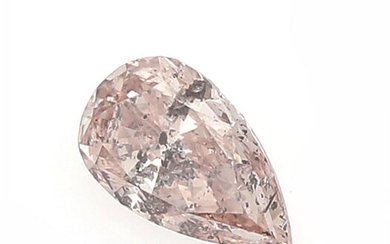 NOT SOLD. An unmounted pear-shaped modified brilliant-cut diamond weighing app. 0.54 ct. Colour: Natural, Fancy Brownish Pink. – Bruun Rasmussen Auctioneers of Fine Art