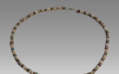 Ancient Egyptian Faience, Bead Necklace c.300-50 BC.