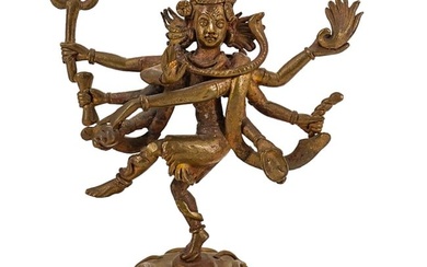 Antique Indian Bronze Shiva Nataraja