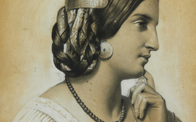 Artista Del XIX Secolo, Portrait of a lady in profile
