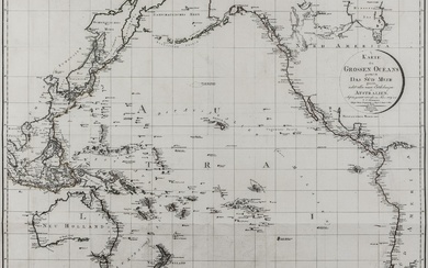 Australie et Océanie - Sotzmann, Daniel Friedrich. Carte du Grand Océan, communément appelé la Mer...