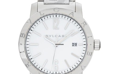 Bulgari Bulgari 102055 - Bvlgari Bvlgari Automatic White Dial Stainless Steel Men's Watch