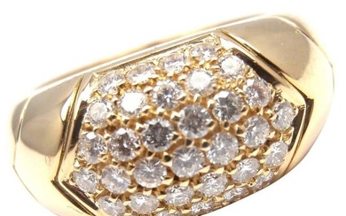Bulgari Diamond Gold Band Ring