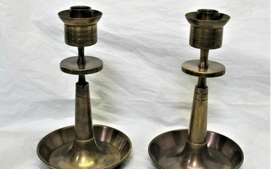 Candle sticks ,Solid Brass ,style of Tommy Parzinger.