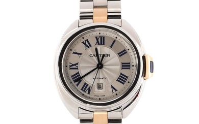 Cartier Cle de Cartier Automatic Watch Stainless Steel and Rose Gold 31