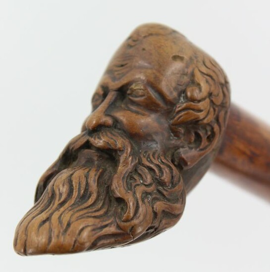 Carved Burl Protome Cane