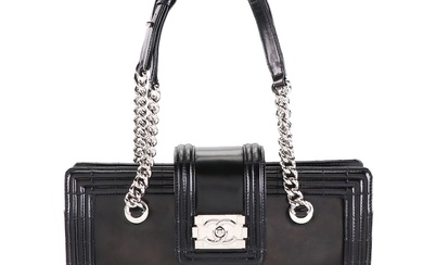 Chanel Boy Tote Bag in Glazed Leather