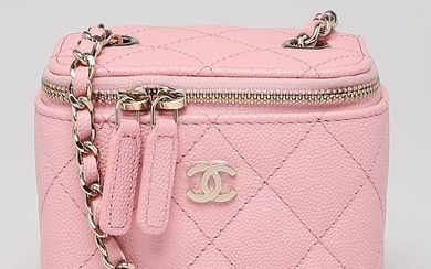 Chanel Pink Quilted Caviar Leather