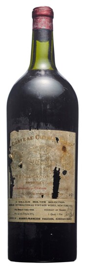 Château Cheval-Blanc 1950, Saint-Emilion, 1er grand cru classé (A) Corroded capsule, badly bin-soiled, slightly damaged, and pen marked label Level top shoulder