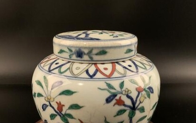 Chinese Ming Doucai Porcelain Jar