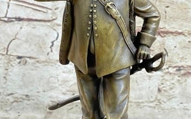 Classic Cavalier Cavalry Soldier Renaissance Bronze Sculpture