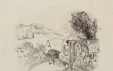 D’après Pierre BONNARD (1867-1947) Le Chemin - planche tirée des illustrations de Dingo d’Octave Mirbeau,...