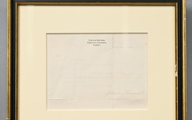 Document Signed by Theodore Roosevelt