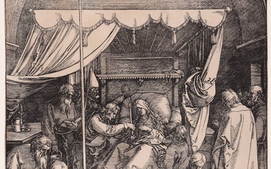 Dürer, Albrecht (1471-1528). The Death of the Virgin. Woodcut, from...