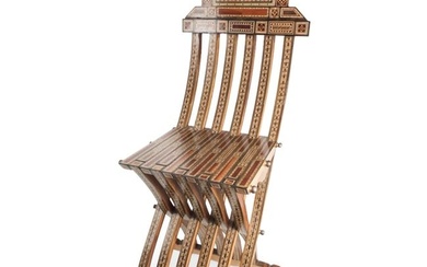 Early 20th C. Middle Eastern Folding Chair