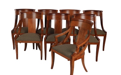 Eight Baker Regency-Style Chairs