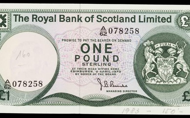 Escocia. 1973. Royal Bank of Scotland Limited. 1 libra. (Pick...
