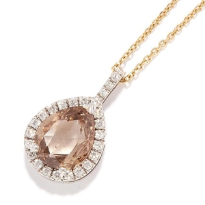 FANCY DIAMOND PENDANT in 18ct gold, comprising of a
