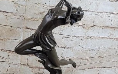 Fire Dancing Woman Bronze Sculpture
