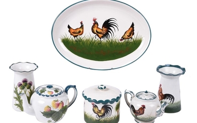 Four items of Wemyss pottery