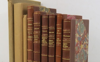 France - Gibiers. Ensemble de 8 volumes : MEGNIN (Paul), Gibiers rares de France. Paris,...