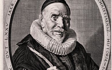 Frans Hals, Adriaen Matham - Portrait of Pieter Bor