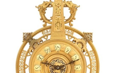 French Moorish-Style Gilt Bronze Mantel Clock
