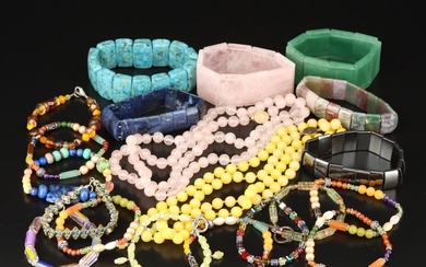Gemstone Bracelets and Necklaces Including Expandable and Sterling
