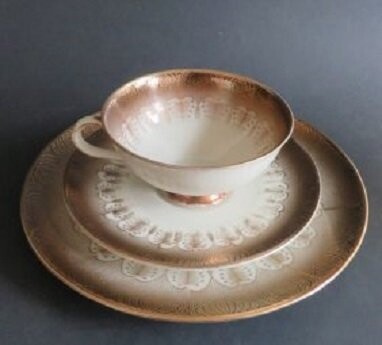 German porcelain Coffee Tea Set Art Deco Heinrich Winterling 1950s