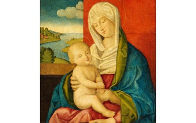 Giovanni Bellini, 1430 Venedig – 1516 ebenda, Werkstatt des, MADONNA MIT DEM KIND