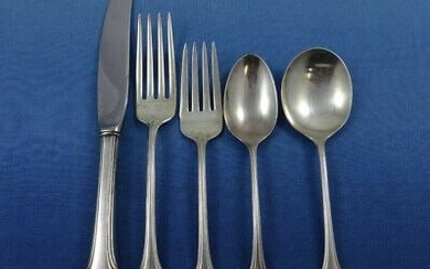 Grand Colonial by Wallace Sterling Silver Flatware Set For 12 Service 62 Pieces