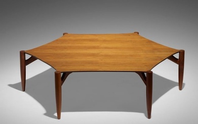 Greta Magnusson Grossman and Edward Frank, Rare Octagonal coffee table