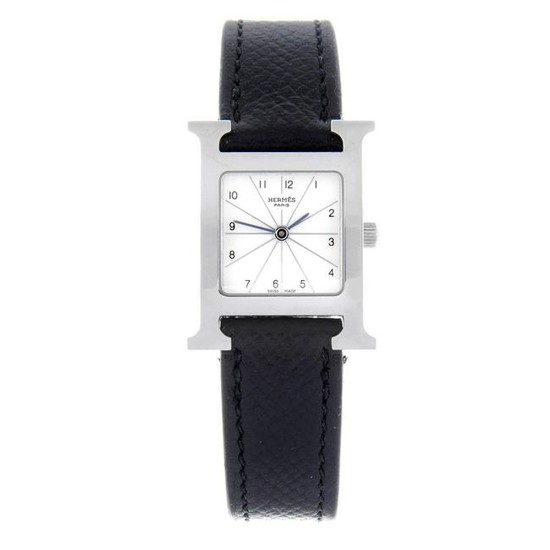 HERMÈS - a lady's Heure H wrist watch. Stainless steel