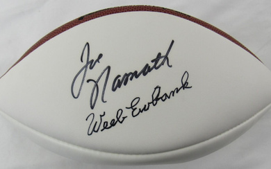 Joe Namath & Weeb Ewbank Signed NFL Football (JSA)