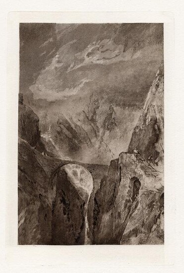 Joseph Mallord William Turner The Old Devil's Bridge 1885 engraving