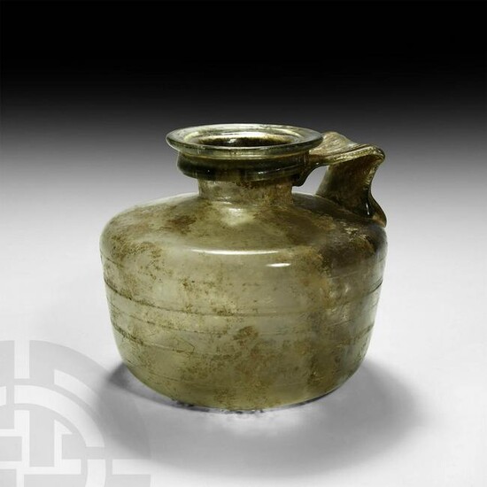 Large Roman Glass Vessel with Handle