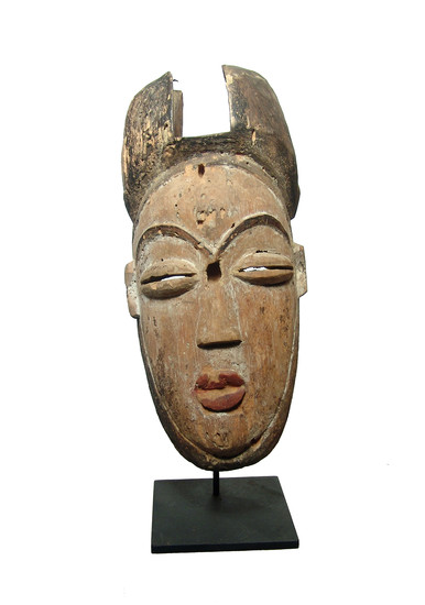 Lega wood mask, Democratic Republic of the Congo