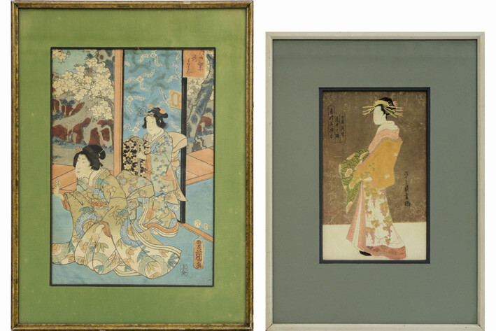 Lot of two Japanese prints : - UTAGAWA...