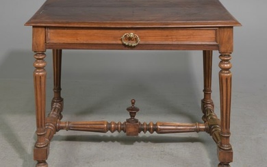 Louis XVI Style Walnut Writing Table